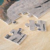 Cat Warrior Beach Volleyball Medium Jigzaag Puzzle Legpuzzel (Zijkant)