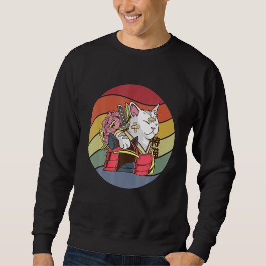 Cat Warrior Samurai Trui (Voorkant)