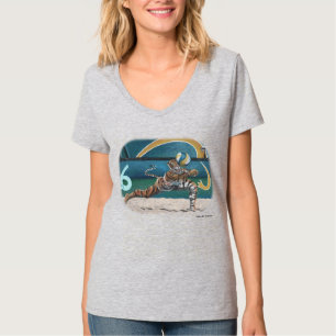 Cat Warrior spelen volleybal Fantasy Art Shirt