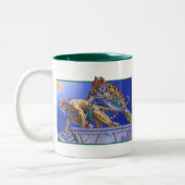 Cat Warriors Tweekleurige Koffiemok (Links)