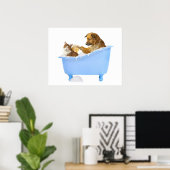 Cat- Wash Poster (Thuiskantoor)