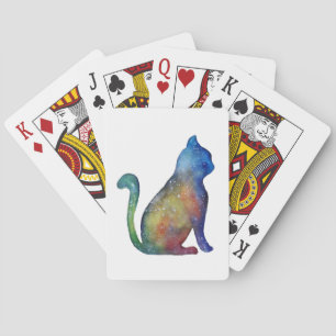 Cat Waterverf Classic Speelkaarten