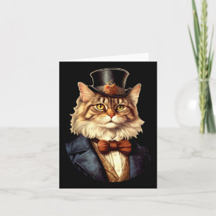 Cat Wedding Bruid Bruidegom Huisdier Kat Eigenaren Kaart