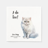 Cat Wedding Cocktail Napkins Servet (Voorkant)