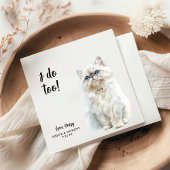 Cat Wedding Cocktail Napkins Servet