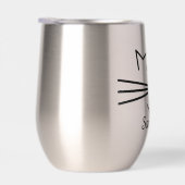 Cat Whiskers Conception Vin Thermique Tumbler (Droite)