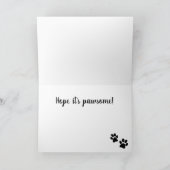 Cat Whiskers Design Carte de voeux (Intérieur)