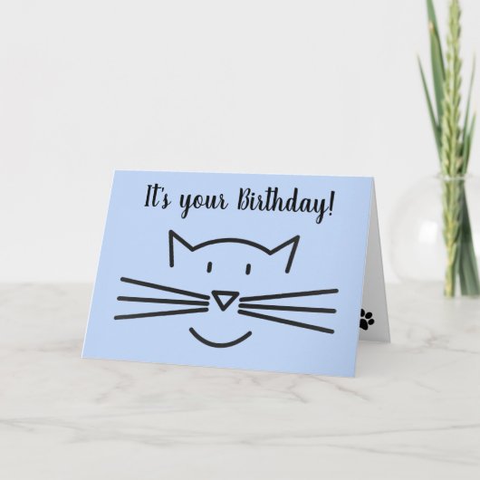 Cat Whiskers Design Carte de voeux (Devant)