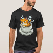 Cat Whisperer Drinking Coffee Caffeine Drinker 1 T-shirt (Voorkant)