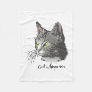 Cat Whisperer Fleece Deken