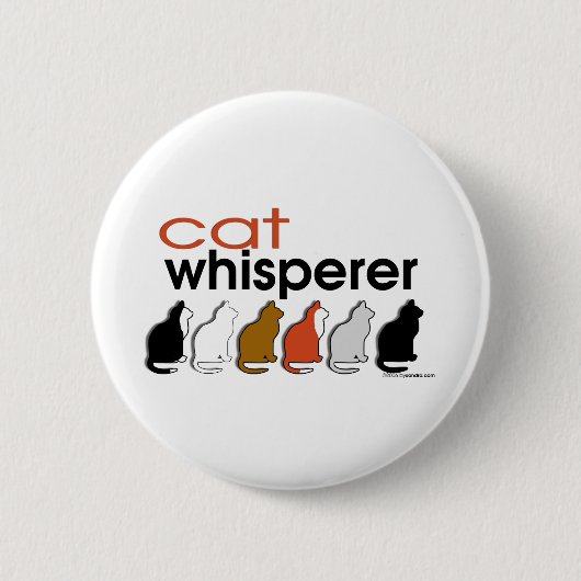 Cat Whisperer Ronde Button 5,7 Cm (Voorkant)