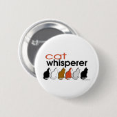 Cat Whisperer Ronde Button 5,7 Cm (Voorkant /achterkant)
