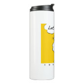 Cat wil een feestje! grappige kat thermosbeker (Gedraaid links)