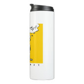 Cat wil een feestje! grappige kat thermosbeker (Geroteerd rechts)