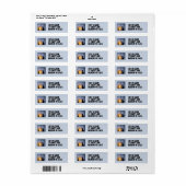 CAT WINDOW NIGHT MOON LIGHT RETOURADRES LABELS (Full Sheet)