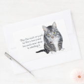 Cat Wisdom - en vriendschap Rechthoekige Sticker (Envelop)