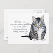 Cat Wisdom - Family Dynamics Briefkaart (Voorkant / Achterkant)