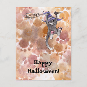 Cat Witch Briefkaart