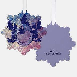 Cat Witch Moon Goddess Wiccan Cat Person Ornament Kaart