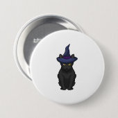 Cat Witch Ronde Button 7,6 Cm (Voorkant /achterkant)
