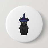 Cat Witch Ronde Button 7,6 Cm (Voorkant)