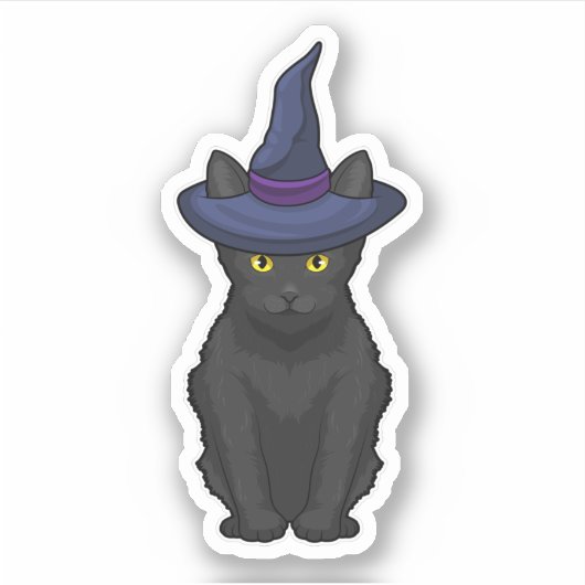 Cat Witch Sticker (Voorkant)