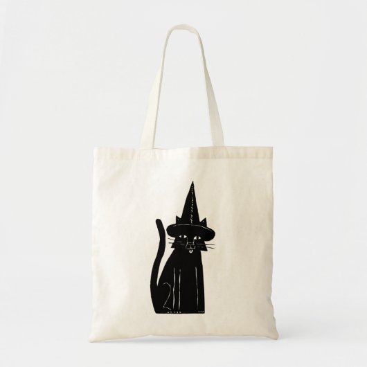 Cat Witch Tote Bag (Voorkant)