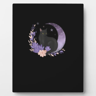 Cat Witchy Moon Flowers Pastel Goth Goblincore Fotoplaat