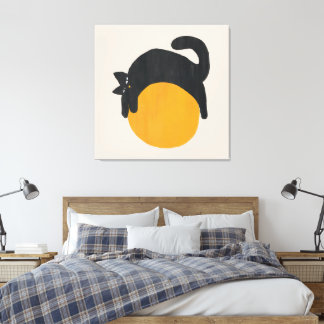 Cat with ball Canvas