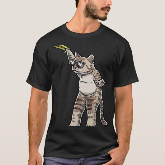 Cat With Frisbee Disc Frisbee Player Thrower Disc  T-shirt (Voorkant)
