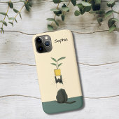 Cat with Plant Case-Mate iPhone Case