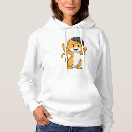 Cat with Ramen Bowl Hoodie (Voorkant)