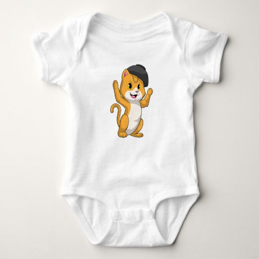 Cat with Ramen Bowl Romper (Voorkant)