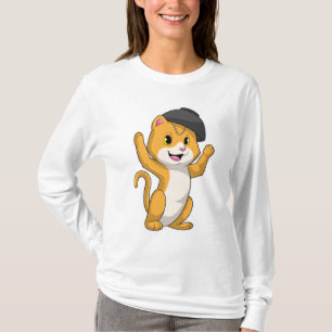 Cat with Ramen Bowl T-shirt
