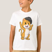Cat with Ramen Bowl T-shirt (Voorkant)