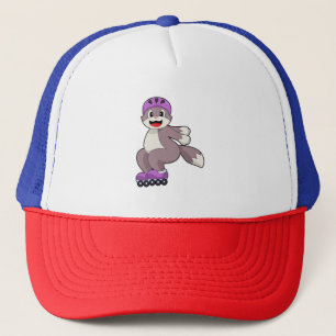 Cat with Roller skates Trucker Pet