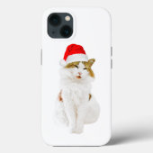 Cat with Santa's Hat Case-Mate iPhone Case (Achterkant)