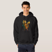 Cat with saxophone hoodie (Voorkant volledig)