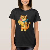 Cat with Taco T-shirt (Voorkant)