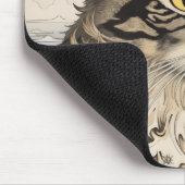 Cat Woodblock Muismat (Hoek)