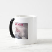 Cat Yawning Magische Mok (Voorkant links)