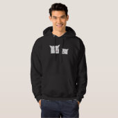 cat yelling at dinner table cat meme great hoodie (Voorkant volledig)