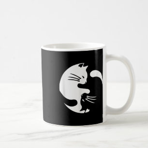 Cat Yin Yang Peace Loating Interlinked Gift Idea Koffiemok