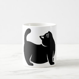 *Cat Yoga #10 Digitale Kunst Koffiemok