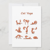Cat Yoga Feestdagenkaart (Voorkant)