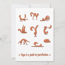Cat Yoga Flat Vakantie Kaart