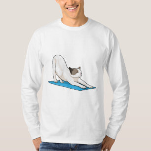 Cat Yoga Meditation Fitness T-shirt