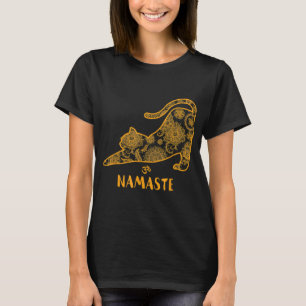 Cat Yoga Namaste OM - Funny Yoga Gift T-Shirt
