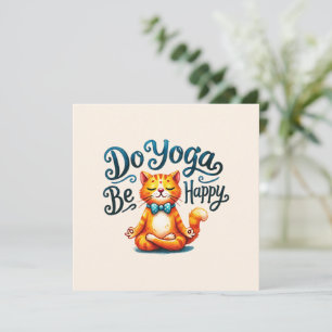 Cat Yoga Pose - Doe yoga, wees gelukkig