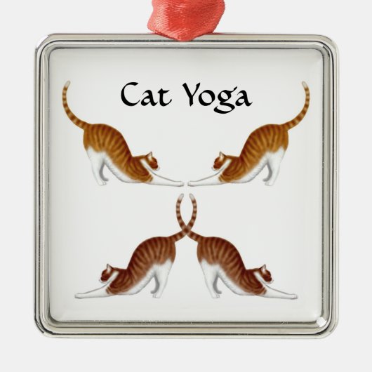 Cat Yoga Poses Ornament (Voorkant)